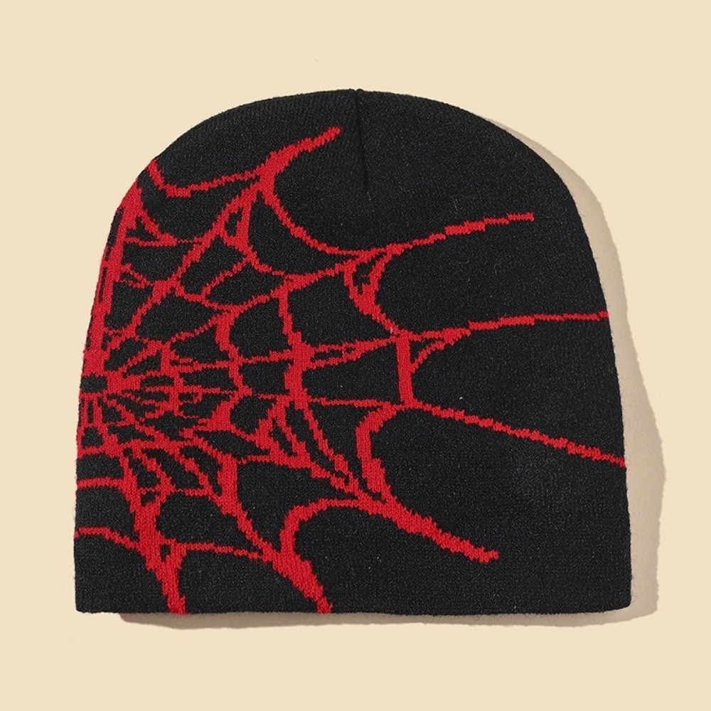 Gothic Soft Spider Web Pattern - Beanie Cuffed Knit recension och pris