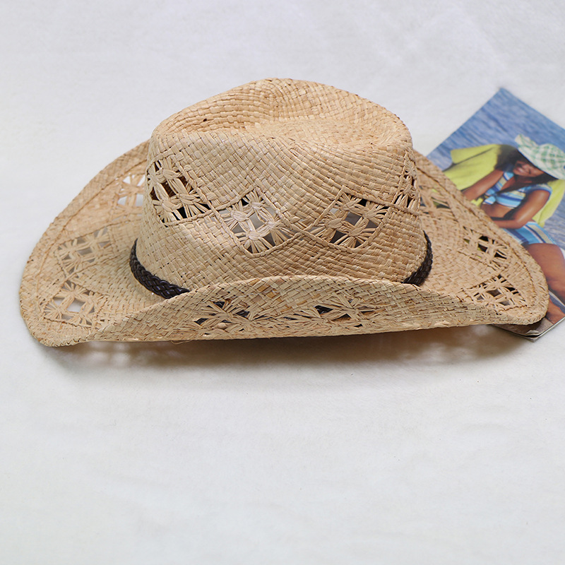 Ebay Hot Sale Raffia Hand-knit - Cowboy Hat Straw recension och pris