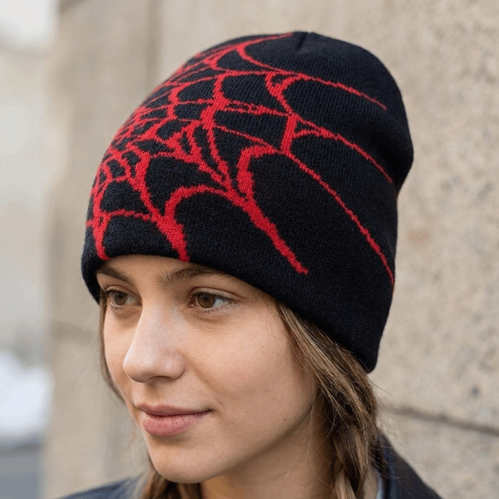 Vintage Soft Spider Web Patter - Beanie Cuffed Knit recension och pris