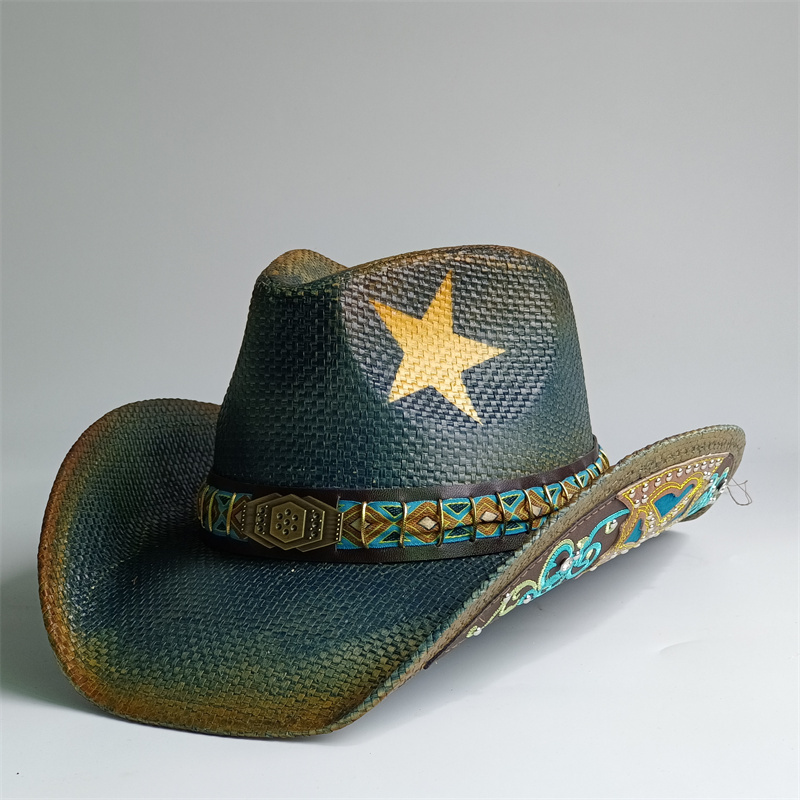 2026 Thickened knight cowboy h - Cowboy Hat Straw recension och pris