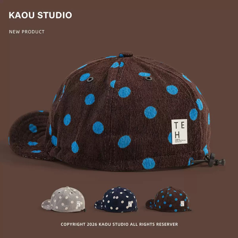 Unisex Polka Dot Corduroy Base - Corduroy Cap 5 Panel recension och pris