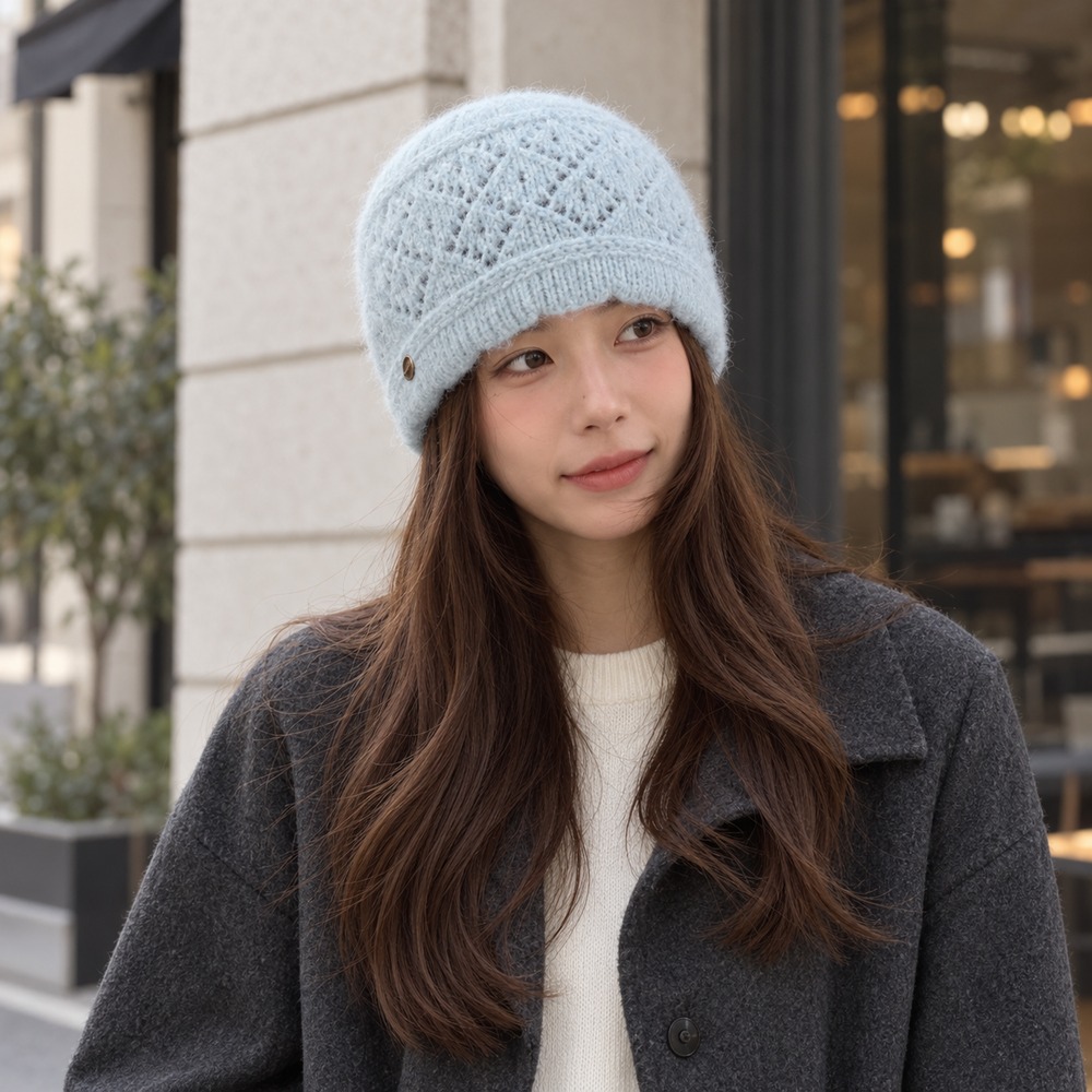 Women Fuzzy Knit Beanie Hat Di - Beanie Cuffed Knit recension och pris