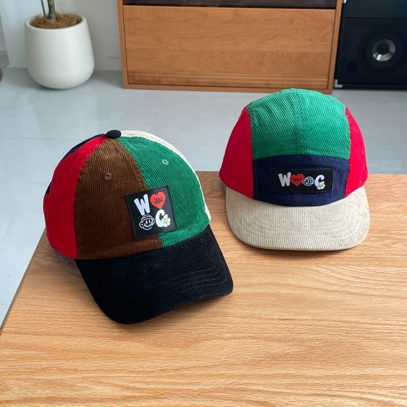Unisex Color Block Corduroy Ba - Corduroy Cap 5 Panel recension och pris
